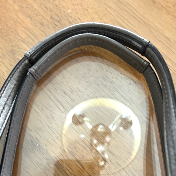 Coach Taylor Snake Print Fabric Alexis Carryall Satchel Gunmetal Good Condition - Picture 11 of 16